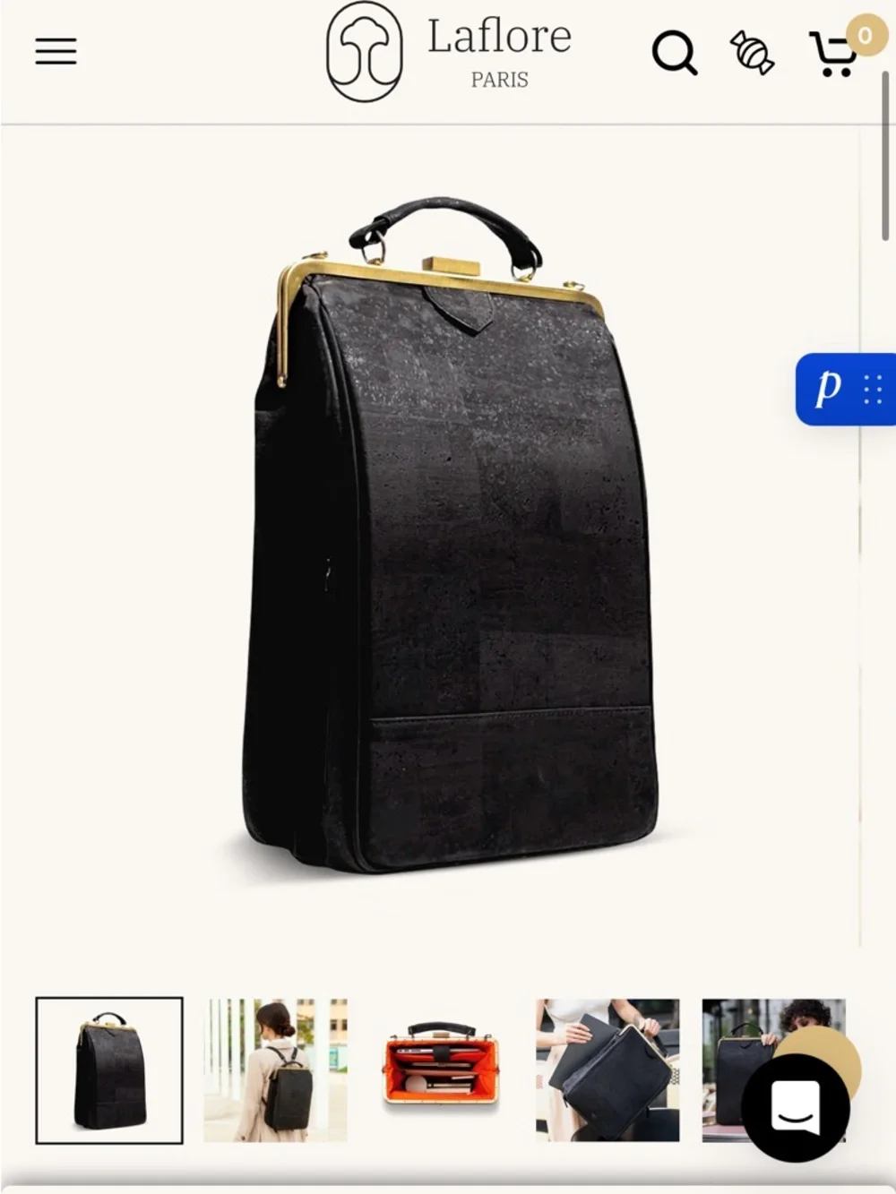 LaFlore Cork Backpack - worn but fully functional